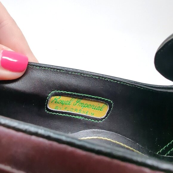 Vintage Florsheim Loafers Shoes 11 Red Tassel Wingtip - Picture 11 of 16